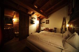 Postel nebo postele na pokoji v ubytování Eco Chalet Maison Dominique