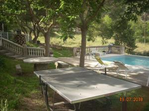 Bazén v ubytovaní CHAMBRE INDEPENDANTE climatisée, cuisine d'été, piscine alebo v jeho blízkosti