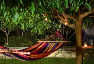 A garden outside ΤΟ ΠΕΤΡΙΝΟ - Καλοκαιρινό Σπίτι κοντά στα Σύβοτα - ΦΑΣΚΟΜΗΛΙΑ