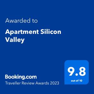 Apartment Silicon Valley tanúsítványa, márkajelzése vagy díja