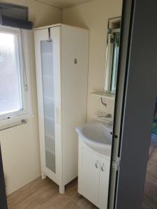 Koupelna v ubytování Charmant mobil-home