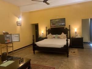 Tuli Veer Bagh Resort客房内的一张或多张床位