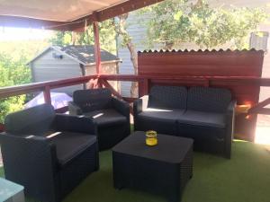 Posezení v ubytování Charmant mobil-home