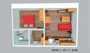Plán poschodí v ubytovaní Apartmány pod Jeřábem, Šanov 67, Červená Voda
