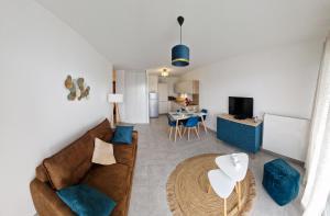 Гостиная зона в Appartement Mont-Blanc - 3 étoiles