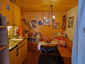 Kuchyň nebo kuchyňský kout v ubytování Chalet Gotthelf Gartenstudio, Ferien mit Hund