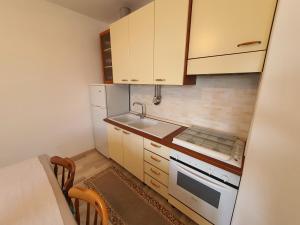 A kitchen or kitchenette at LAPALMAS Apartments - in centro a Malfa