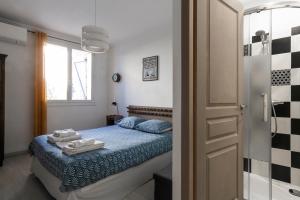 Postel nebo postele na pokoji v ubytování il porto