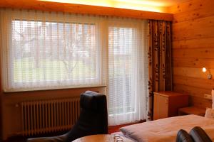 Postel nebo postele na pokoji v ubytování Haus Hubertus