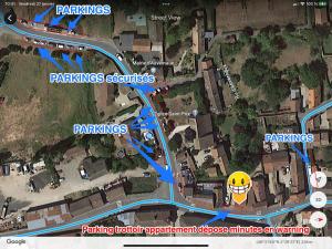 eine Karte einer Stadt mit einer Straße in der Unterkunft 1 Chambre chez l habitant, 1 à 4 pers, Park ext, TAXI VTC 6places disponibles in Auvernaux