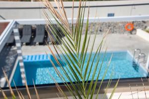 Vaizdas į baseiną apgyvendinimo įstaigoje Xenias Luxury Villas arba netoliese