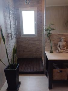 Phòng tắm tại Quinta Don Alfredo