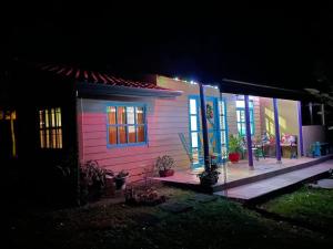 Zahrada ubytování Equipped cottage in Laguna Hule