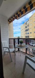 Balkon lub taras w obiekcie Lovely apparment in fornt of the port of Gandia