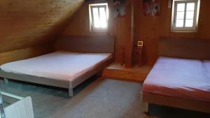 Postel nebo postele na pokoji v ubytování Chalupa Naty Zdíkov