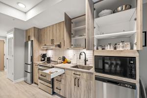 מטבח או מטבחון ב-Coda on Half, a Placemakr Experience - Navy Yard