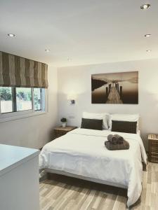 Cama o camas de una habitación en Silver Apartment