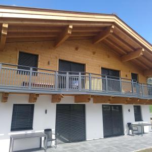 Balkón nebo terasa v ubytování Ferienhaus Reiter Jochberg bei Kitzbühel