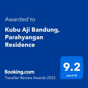 ein Screenshot der kubu bandlingarma widerstandsfähigceurancecard in der Unterkunft Kubu Aji Bandung, Parahyangan Residence in Bandung