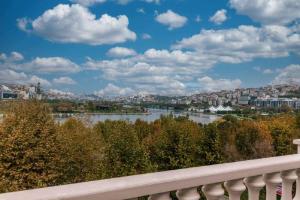 a view of a river from a balcony at Ramada by Wyndham Istanbul Golden Horn in Istanbul