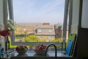 WhetstoneにあるBright & Lovely & apartmentの窓(キッチンカウンターにフルーツを入れた鉢付) +1枚の写真