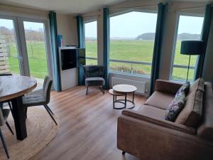 Posezení v ubytování Chalet duunzicht Texel
