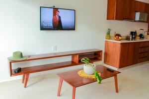 Kuchyň nebo kuchyňský kout v ubytování Gama 09 Apartments