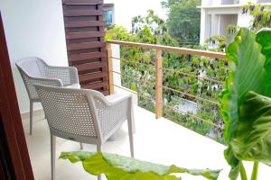 Balkón nebo terasa v ubytování Gama 09 Apartments