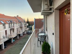 Balkón alebo terasa v ubytovaní Germar Apartman