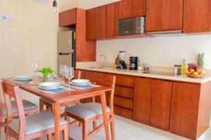 Kuchyň nebo kuchyňský kout v ubytování Gama 09 Apartments