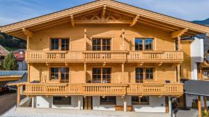 Balkon lub taras w obiekcie Greidlhof Alpstyle Apartments