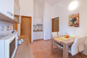 Kuchyň nebo kuchyňský kout v ubytování VILLA LIVIA with three nice apartments, swimming pool, childrens playground, barbecue and free parking