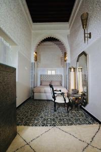 Posezení v ubytování Riad Amelia : Lalla Nora Room