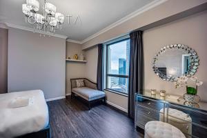 Postel nebo postele na pokoji v ubytování Jumeirah Beach Residence, Dubai Marina
