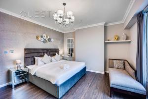 Postel nebo postele na pokoji v ubytování Jumeirah Beach Residence, Dubai Marina