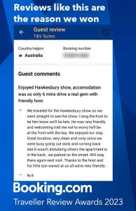 a screenshot of the facebook page of the reason we won website at T&V Suites in Windsor