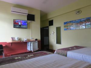 TV a/nebo společenská místnost v ubytování River Dolphin Hotel
