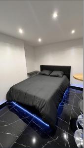 Llit o llits en una habitació de Bella vita - Studio tout équipé - Tv Netflix - centre ville 100m- Gare 50m - Basilique 200m
