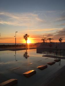 The sunrise or sunset as seen from Az apartmant or nearby