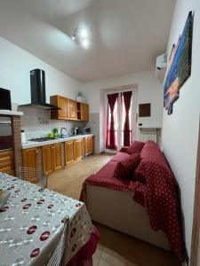Il comprend une chambre avec un grand lit et une cuisine. dans l'établissement House vittone venaria reale 2, à Venaria Reale