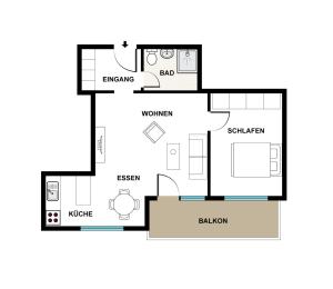 a picture of a floor plan of a house at Sonnige Panorama Aussicht bei Davos Lenzerheide in Schmitten