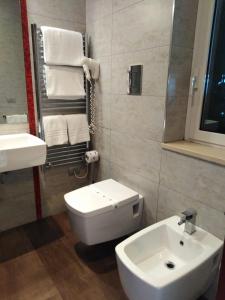 Koupelna v ubytování Hotel Lafayette