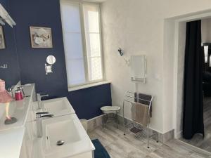 Łazienka w obiekcie Gîte 3* Piscine Spa entre ZOO BEAUVAL FUTUROSCOPE CHATEAUX LOIRE