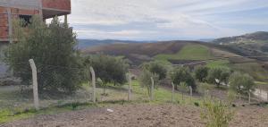une clôture au sommet d'une colline avec des arbres dans l'établissement BADR ABDELLAH, à Taounate