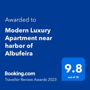 Modern Luxury Apartment near harbor of Albufeira 면허증, 상장, 서명, 기타 문서