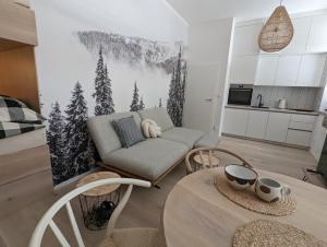 Kuchyň nebo kuchyňský kout v ubytování JASMIN HOME Apartments
