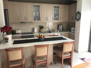Kuchyňa alebo kuchynka v ubytovaní Villa apartment with private garden near the beach + 18 fotografií