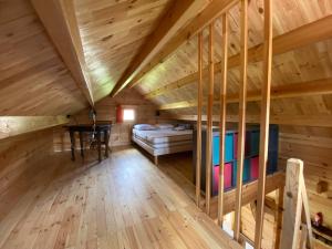 Postel nebo postele na pokoji v ubytování Chalet des coteaux