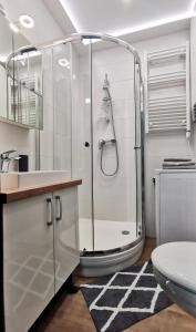 Phòng tắm tại Artic Home Apartman-nearby city center!