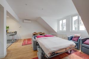 Posteľ alebo postele v izbe v ubytovaní Appartement Confort, Hyper Centre à Tours, Climatisation